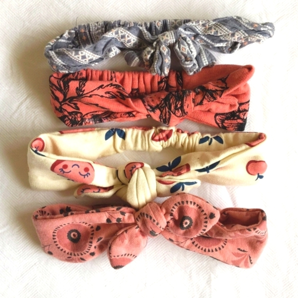 boho baby girl headband bundle, 4 pieces